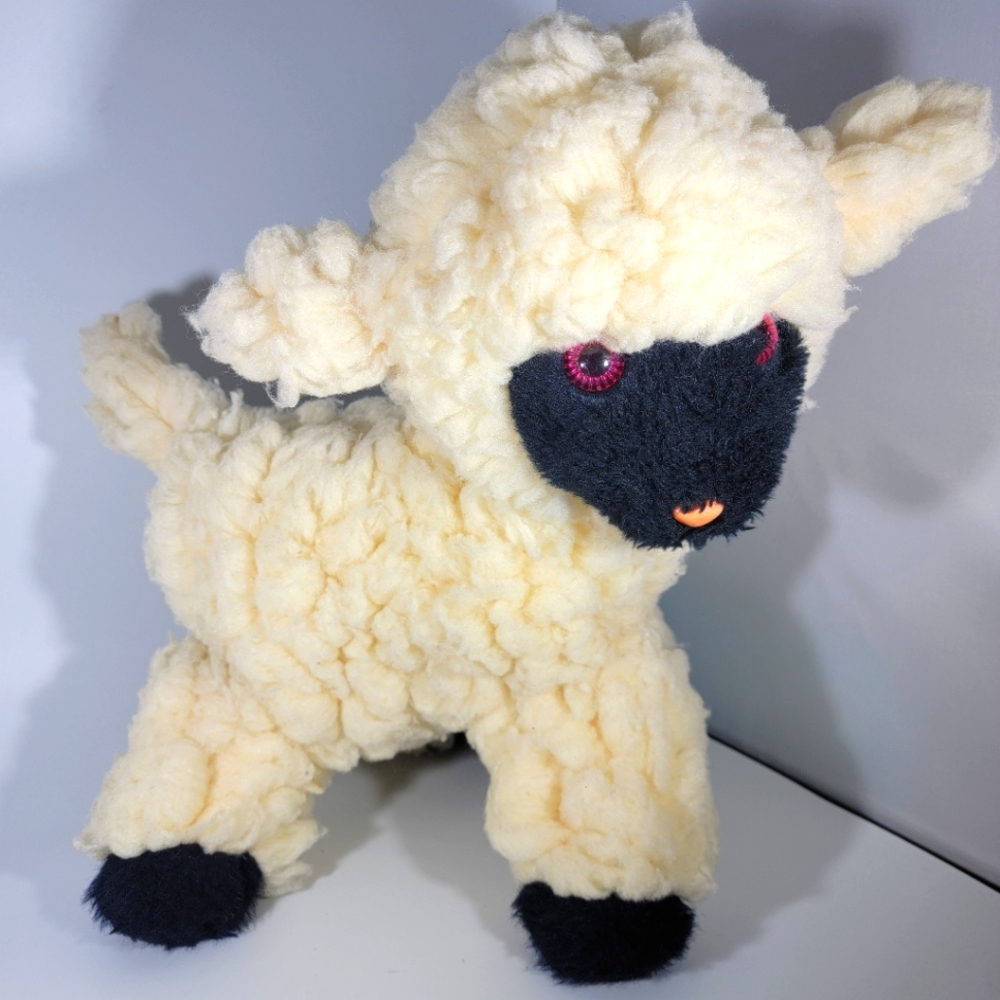 Vintage Plush Woolly Lamb by Atlanta Novelty Division Of Gerber 15 Inches USA